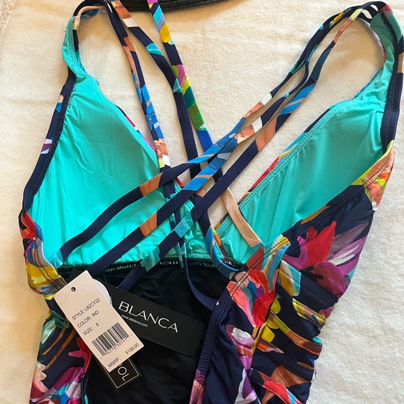 La Blanca Colorful Floral Swimsuit - Classic Sexy - Picture 7 of 11